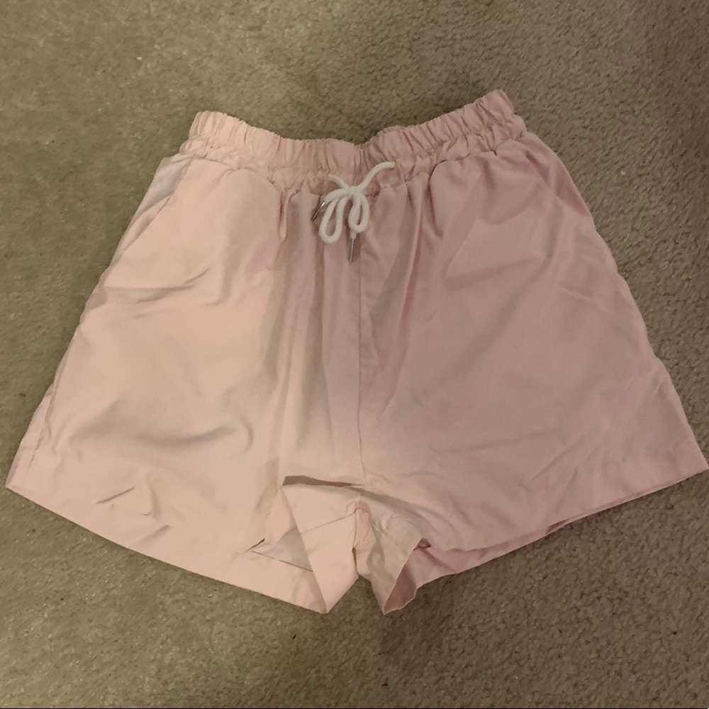 Shein pink shorts